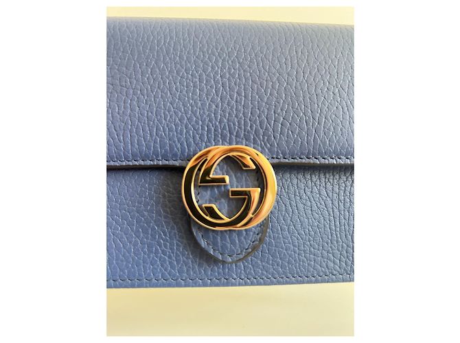Borsa Gucci intrecciata Blu - vista 7