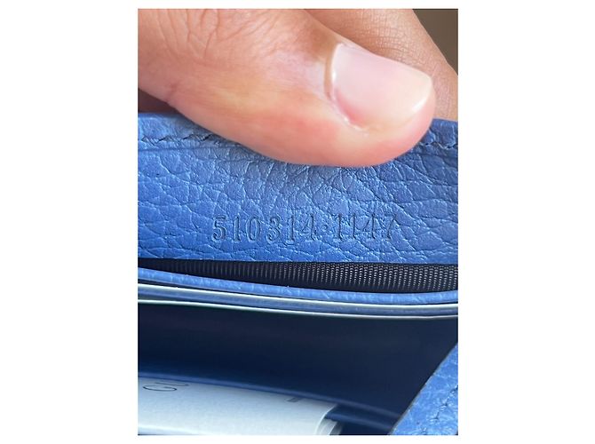 Borsa Gucci intrecciata Blu - vista 9