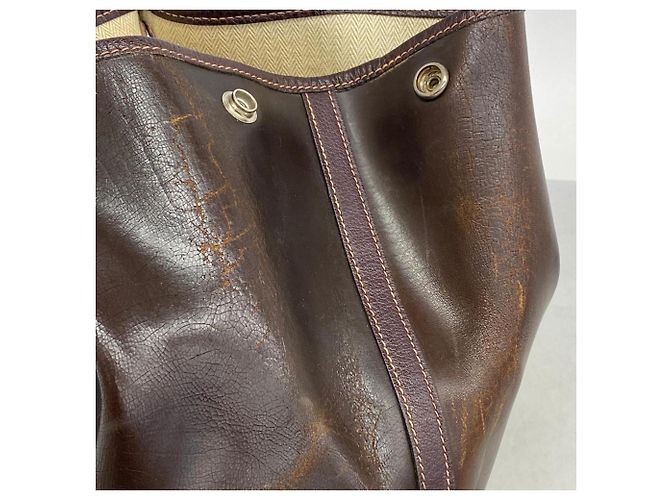 Hermès Borsa Tote Hermes Garden PM Amazonia Marrone Scuro - vista 6