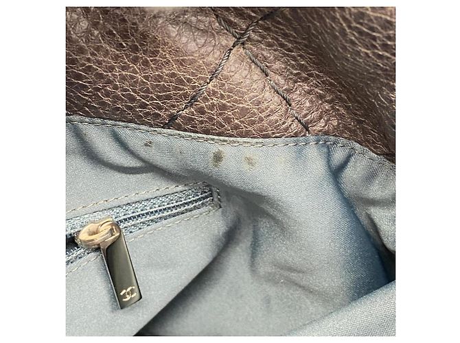 Chanel braune Leder-Tote - Ansicht 7
