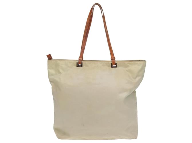 PRADA Tote Bag Nylon Weiß Auth 83952 - Ansicht 3