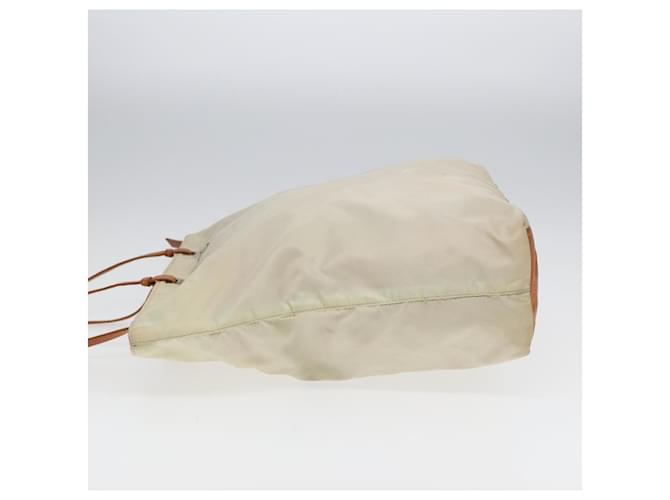 PRADA Tote Bag Nylon Weiß Auth 83952 - Ansicht 4