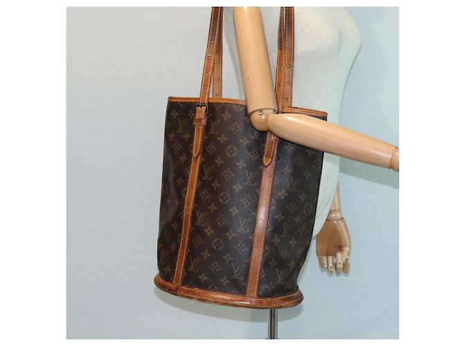 LOUIS VUITTON Borsa a spalla Monogram Bucket GM M42236 LV Auth 79920 Monogramma - vista 22