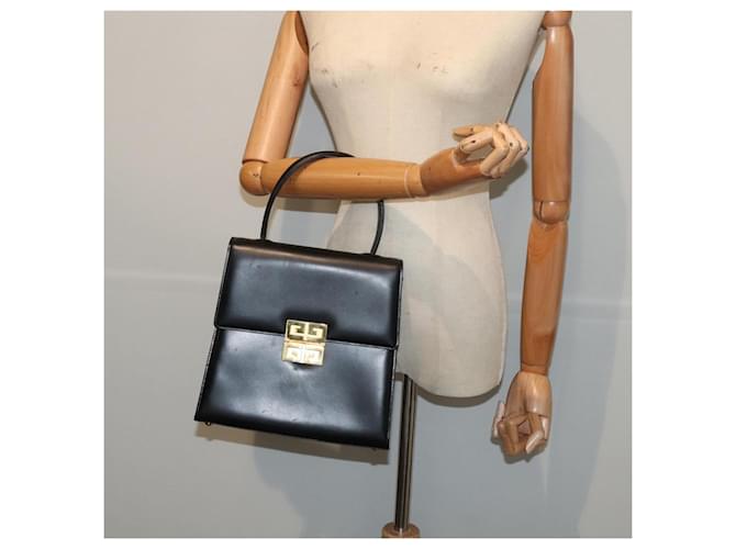 Borsa a mano GIVENCHY in pelle nera Auth am6590 Nero - vista 23