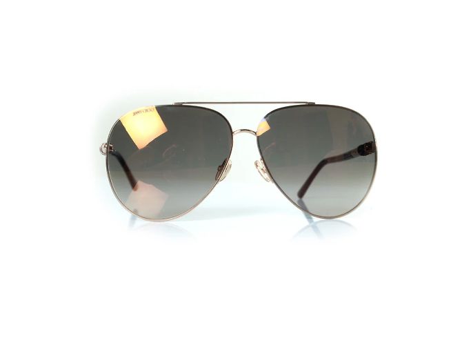 Gafas de sol Aviator Jimmy Choo con strass Negro Dorado - vista 3