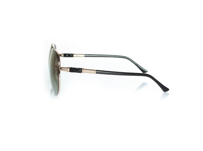 Gafas de sol Aviator Jimmy Choo con strass Negro Dorado - vista 4