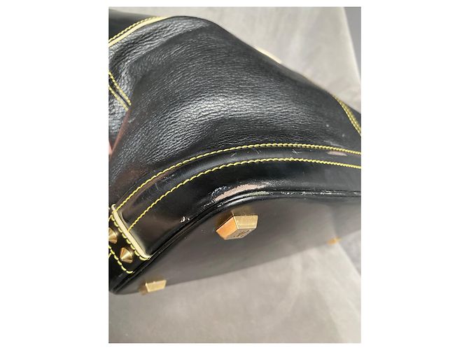 Borsa Louis Vuitton Lockit Suhali in pelle nera Nero - vista 12