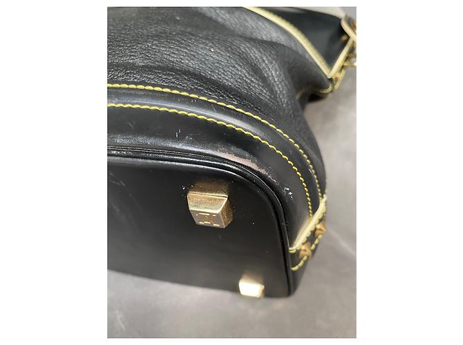 Borsa Louis Vuitton Lockit Suhali in pelle nera Nero - vista 14