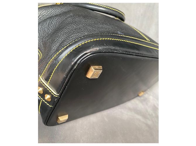 Borsa Louis Vuitton Lockit Suhali in pelle nera Nero - vista 15