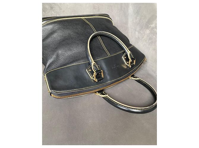 Borsa Louis Vuitton Lockit Suhali in pelle nera Nero - vista 18