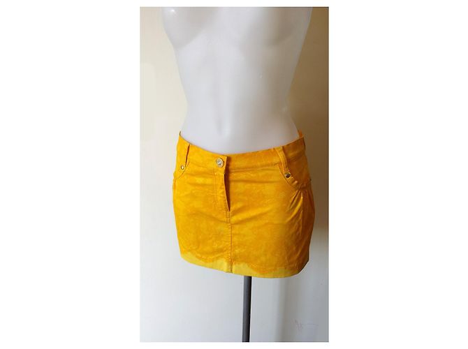 Gonna Blumarine multicolore in cotone Giallo - vista 2