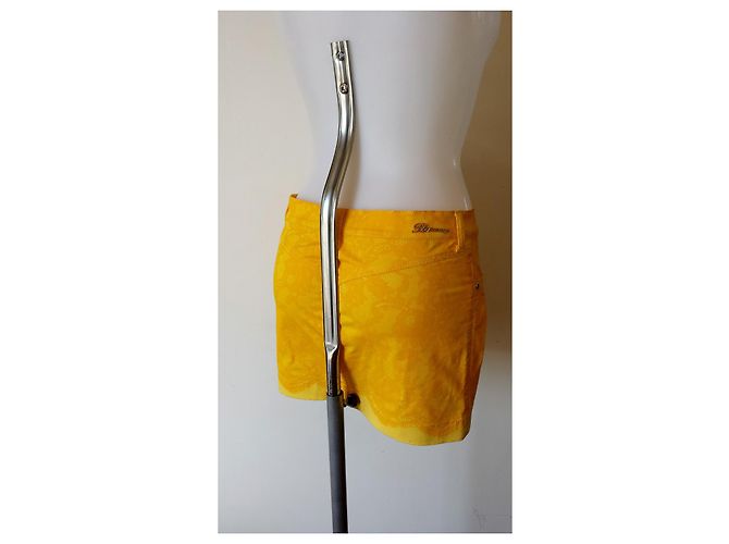Gonna Blumarine multicolore in cotone Giallo - vista 3