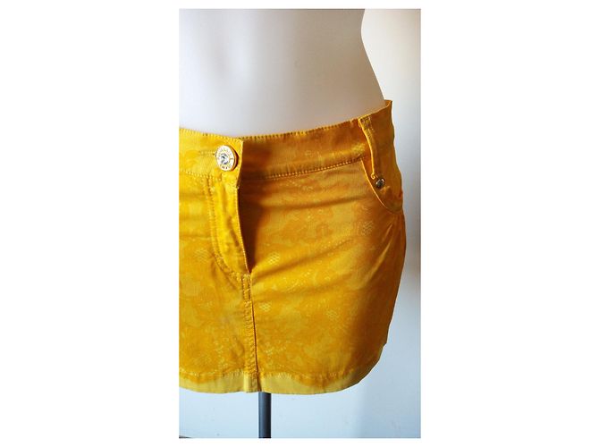 Gonna Blumarine multicolore in cotone Giallo - vista 4