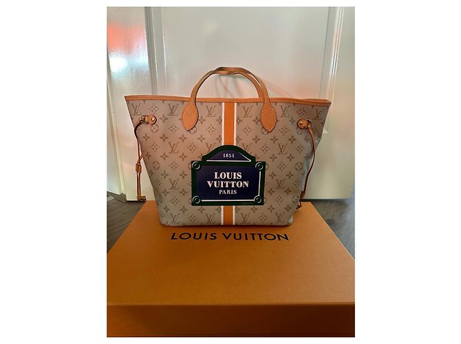 Louis Vuitton Neverfull monograma MM Beige - vista 2