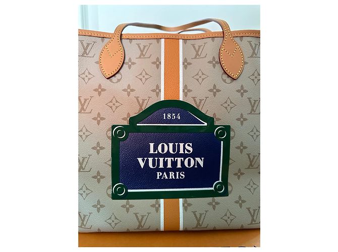 Louis Vuitton Neverfull monograma MM Beige - vista 3