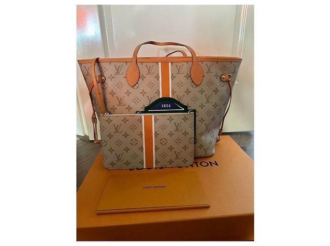 Louis Vuitton Neverfull monograma MM Beige - vista 8