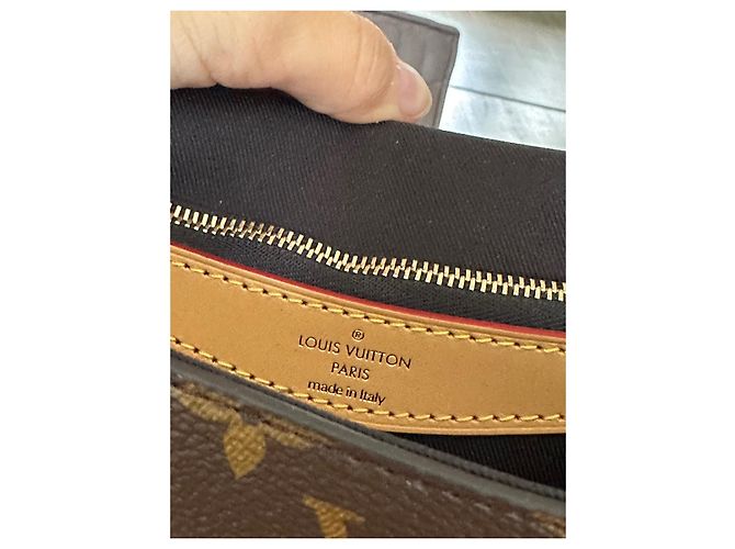 Neverfull Borsa Louis Vuitton Diane marrone in pelle - vista 7