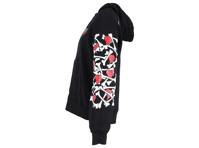 Amiri bedruckter Kapuzenpullover aus schwarzer Baumwolle - Ansicht 2