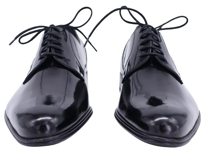 Scarpe Derby Classiche Dolce & Gabbana in pelle di vitello nera - vista 2
