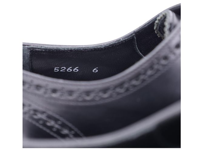 Scarpe Oxford Wingtip Dolce & Gabbana in pelle nera - vista 2