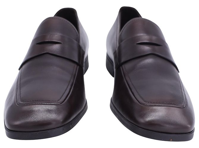Mocassino Prada in pelle marrone - vista 3