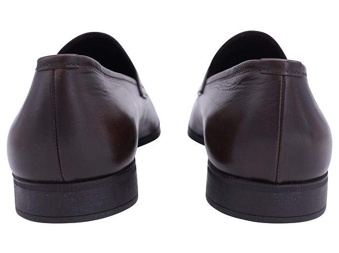 Mocassino Prada in pelle marrone - vista 4