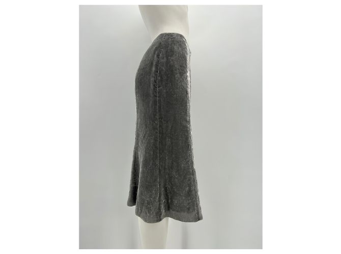 GENNY Faldas T.FR 38 Viscosa Gris - vista 3