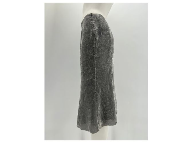GENNY Faldas T.FR 38 Viscosa Gris - vista 4