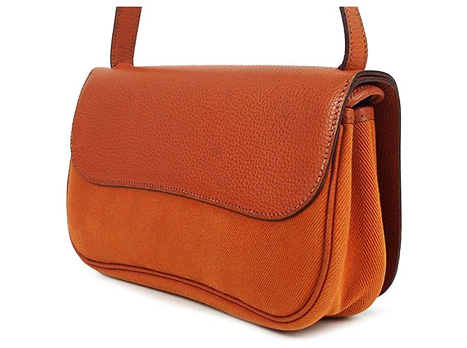 Borsa Colorado PM in Tela Vache Liege Marrone Hermès - vista 2