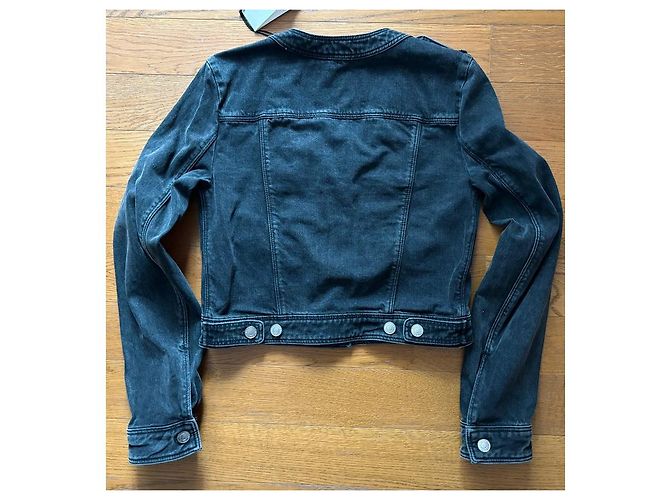 Giacca in denim Isabel Marant nero sbiadito Nocciola - vista 5