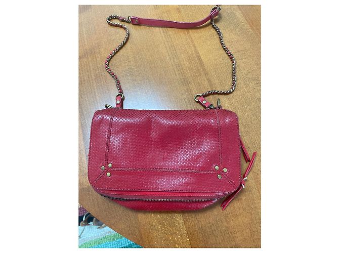 Jerome Dreyfuss Bobi S Borsa a mano rossa in pelle viper Rosso - vista 2