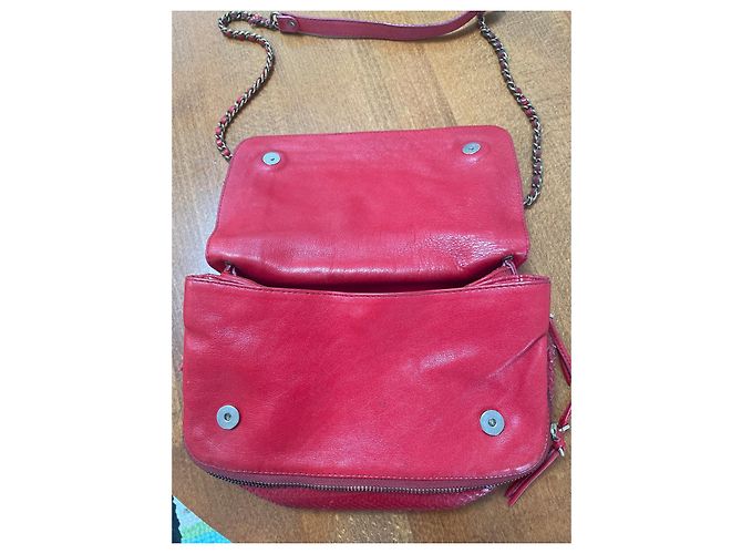 Jerome Dreyfuss Bobi S Borsa a mano rossa in pelle viper Rosso - vista 3