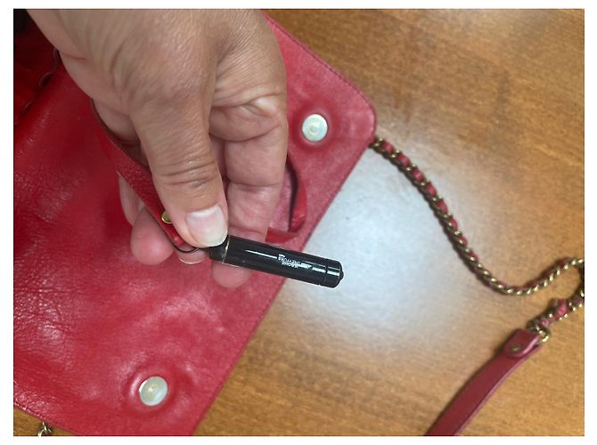 Jerome Dreyfuss Bobi S Borsa a mano rossa in pelle viper Rosso - vista 4