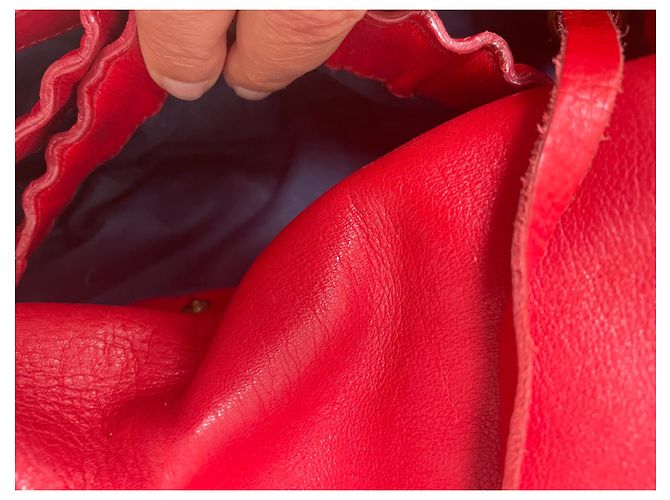 Jerome Dreyfuss Bobi S Borsa a mano rossa in pelle viper Rosso - vista 8