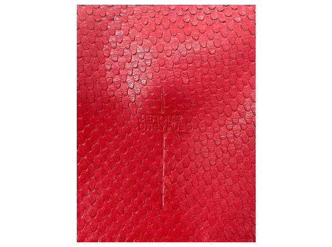 Jerome Dreyfuss Bobi S Borsa a mano rossa in pelle viper Rosso - vista 9
