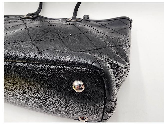 Chanel Sulla Strada Borsa Caviar Cucitura Wild Nero - vista 16
