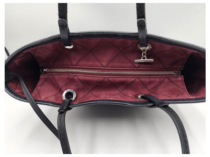 Chanel Sulla Strada Borsa Caviar Cucitura Wild Nero - vista 18