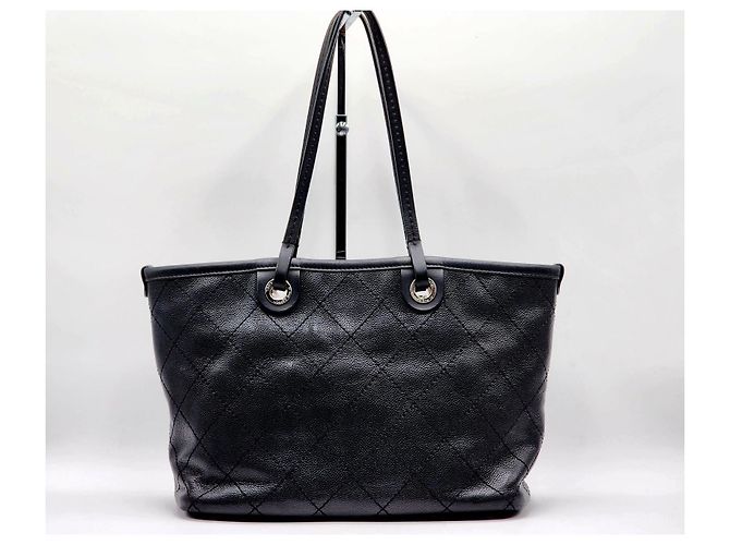 Chanel Sulla Strada Borsa Caviar Cucitura Wild Nero - vista 4