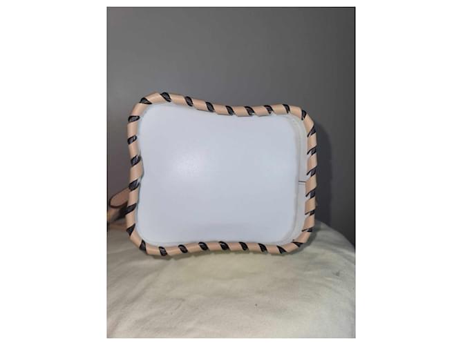 Mini borsa a secchiello Fendi Bianco sporco - vista 3