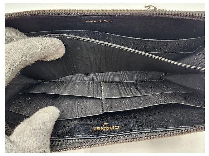 Cartera Larga de Caviar Chanel Negro - vista 11