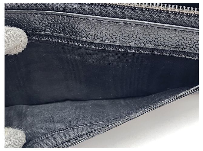 Cartera Larga de Caviar Chanel Negro - vista 16