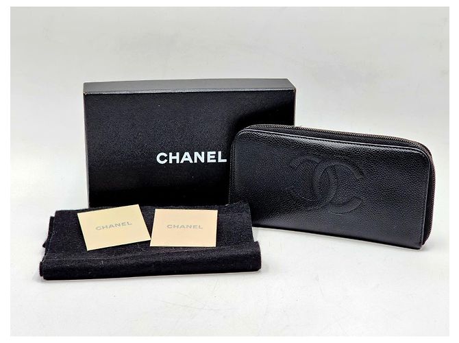 Cartera Larga de Caviar Chanel Negro - vista 2