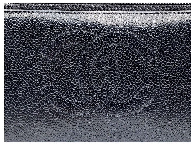 Cartera Larga de Caviar Chanel Negro - vista 3