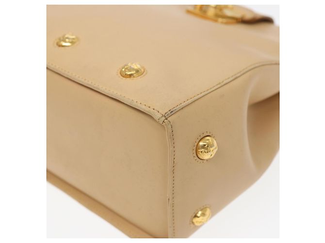 Borsa a spalla in pelle beige Salvatore Ferragamo Auth bs16284 - vista 11