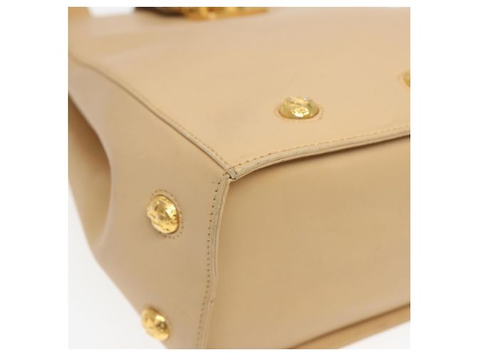 Borsa a spalla in pelle beige Salvatore Ferragamo Auth bs16284 - vista 12
