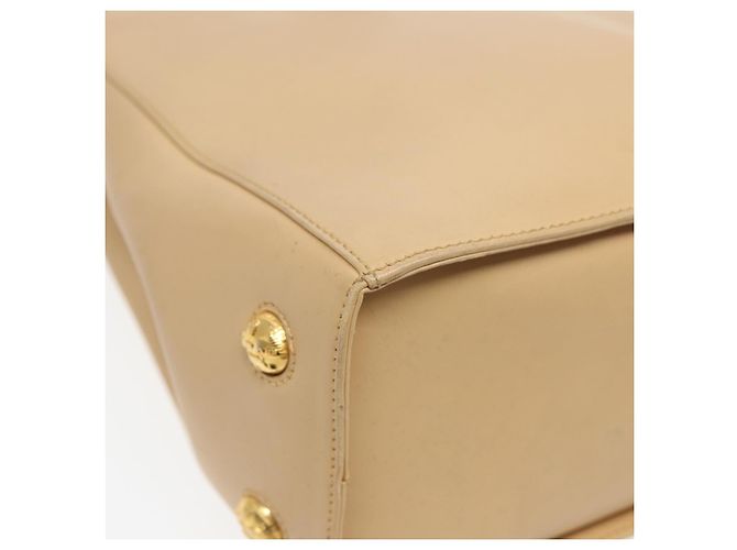 Borsa a spalla in pelle beige Salvatore Ferragamo Auth bs16284 - vista 14