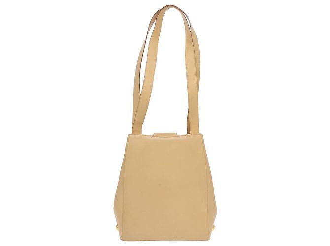 Borsa a spalla in pelle beige Salvatore Ferragamo Auth bs16284 - vista 3
