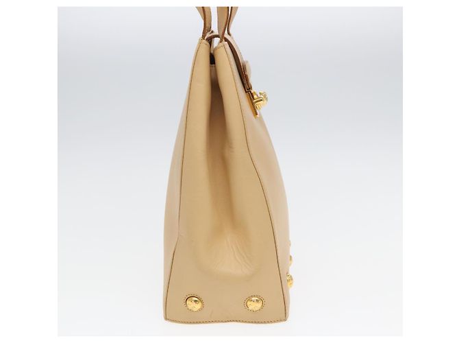 Borsa a spalla in pelle beige Salvatore Ferragamo Auth bs16284 - vista 4