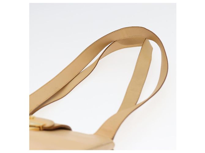 Borsa a spalla in pelle beige Salvatore Ferragamo Auth bs16284 - vista 9
