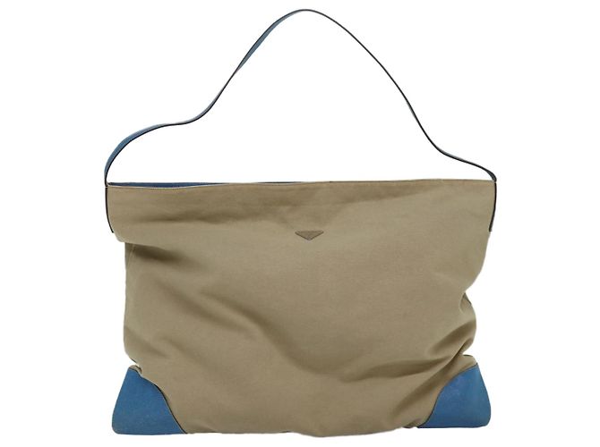 Borsa a Spalla PRADA in Tela Beige Auth ac3161 - vista 13